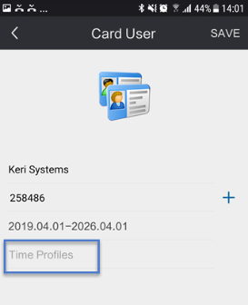 Assigned Time Profile